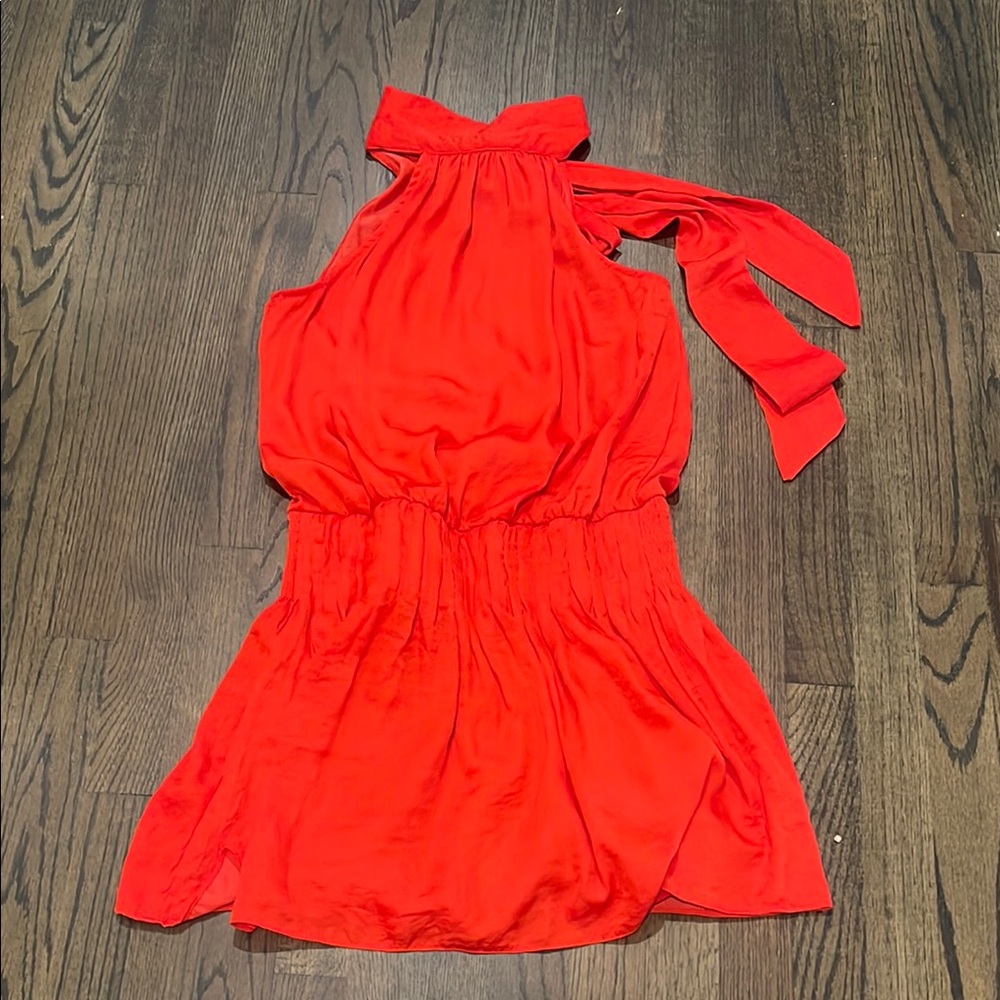 DO+BE Vibrant Red Halter Dress